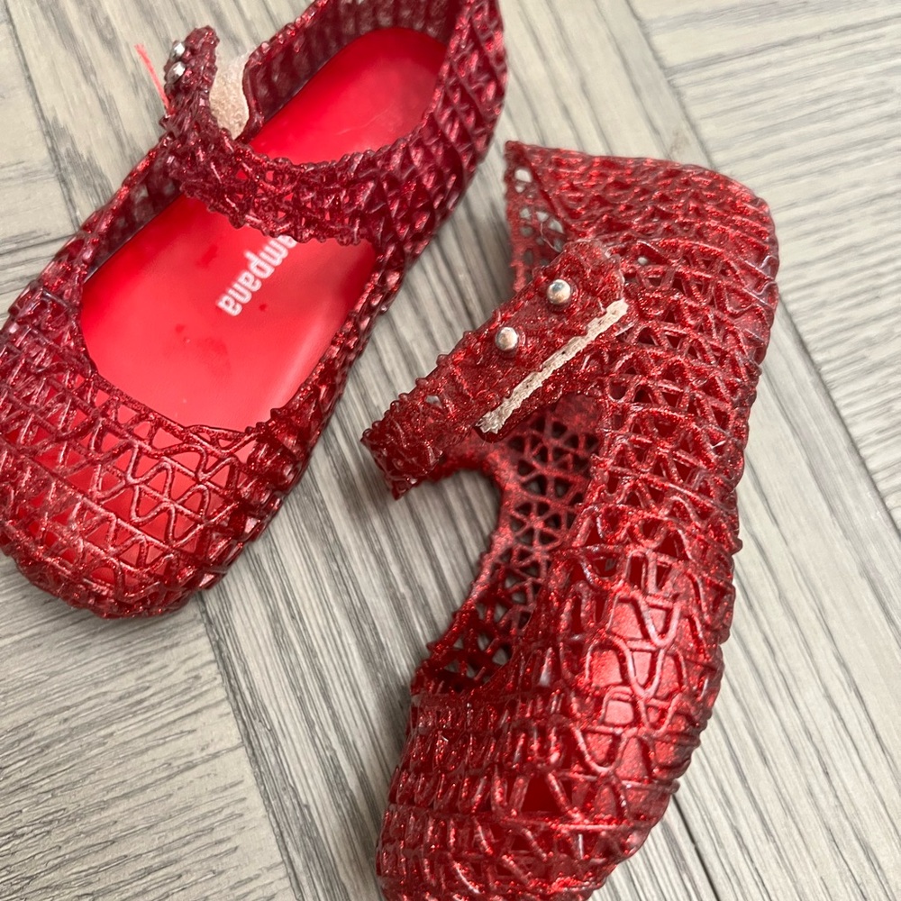 Mini Melissa Kids' Red Campana Shoe/Sandal